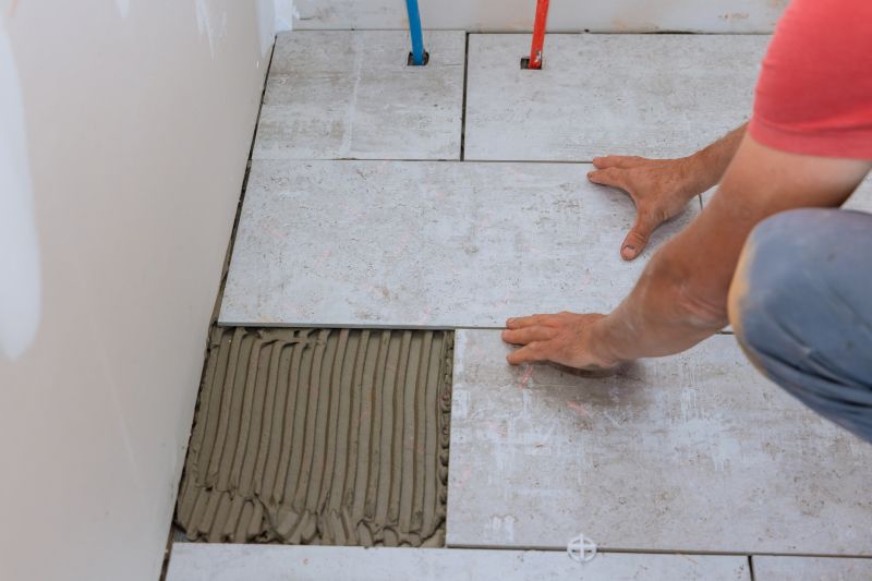 Professional Tile Work in Action